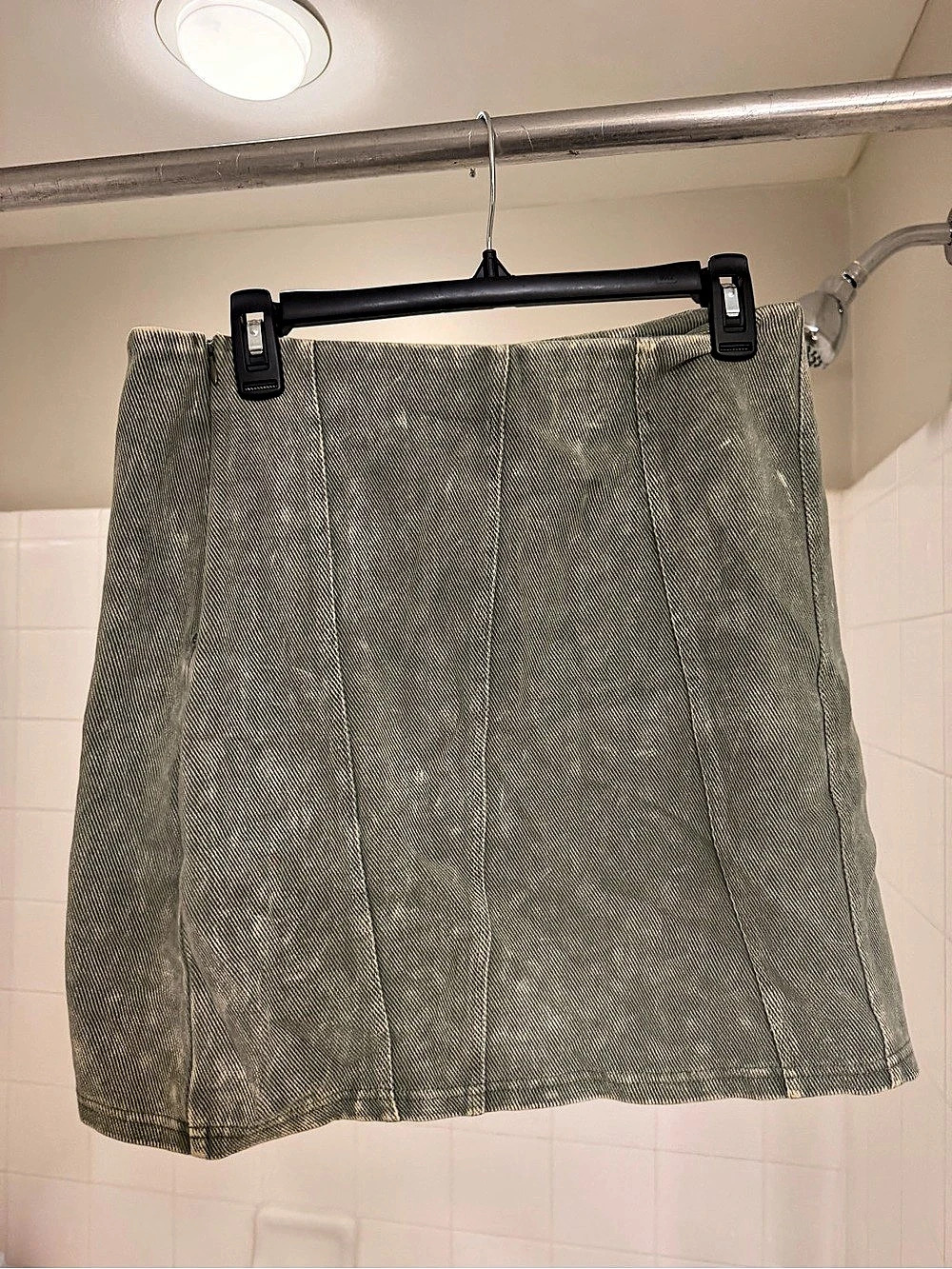 Lyn burches Pleated Striped Skirt in Green Size Large